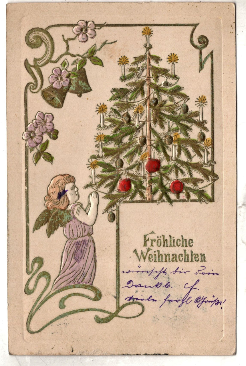 Cartolina Buon Natale / anno. Frohe Weihnachten / Neues Jahr. Merry Christmas & Happy New Year | Collezionissimo