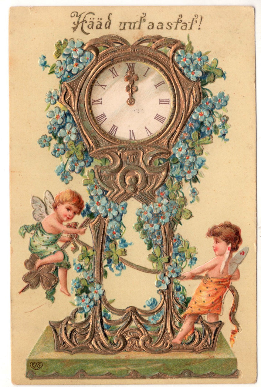 Cartolina Buon Natale / anno. Frohe Weihnachten / Neues Jahr. Merry Christmas & Happy New Year | Collezionissimo