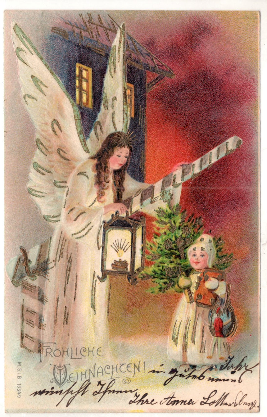 Cartolina Buon Natale / anno. Frohe Weihnachten / Neues Jahr. Merry Christmas & Happy New Year | Collezionissimo