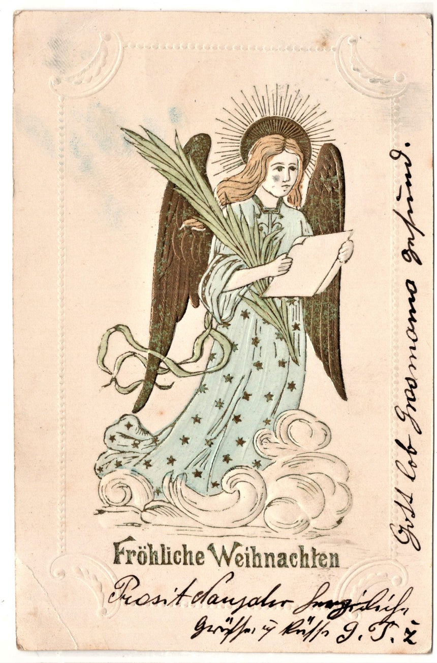 Cartolina Buon Natale / anno. Frohe Weihnachten / Neues Jahr. Merry Christmas & Happy New Year | Collezionissimo