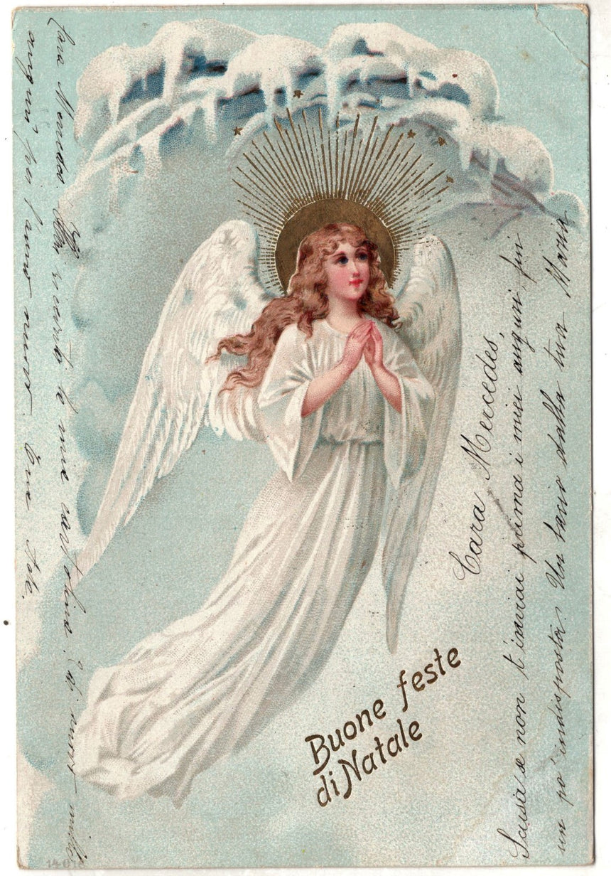 Cartolina Buon Natale / anno. Frohe Weihnachten / Neues Jahr. Merry Christmas & Happy New Year | Collezionissimo