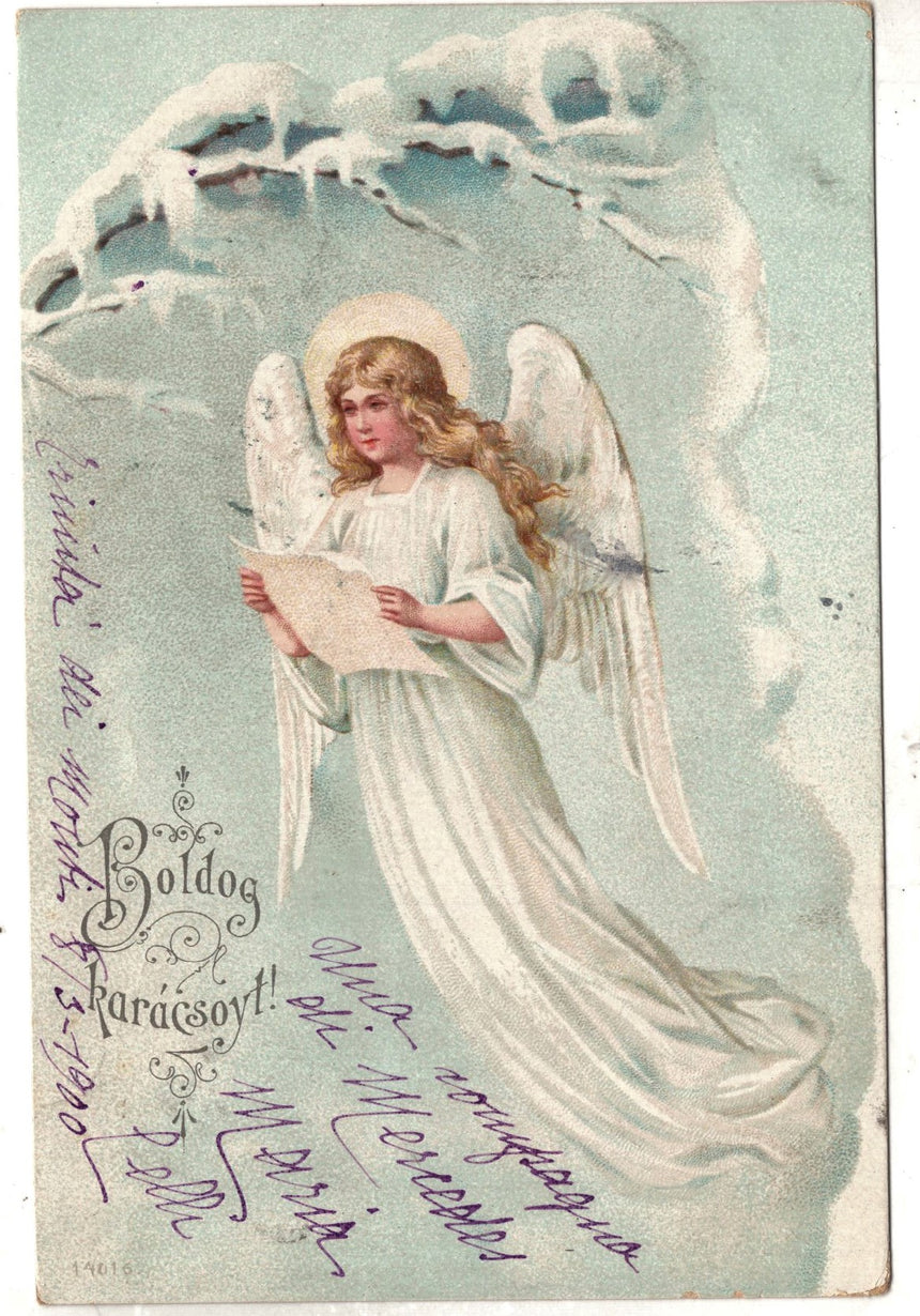 Cartolina Buon Natale / anno. Frohe Weihnachten / Neues Jahr. Merry Christmas & Happy New Year | Collezionissimo