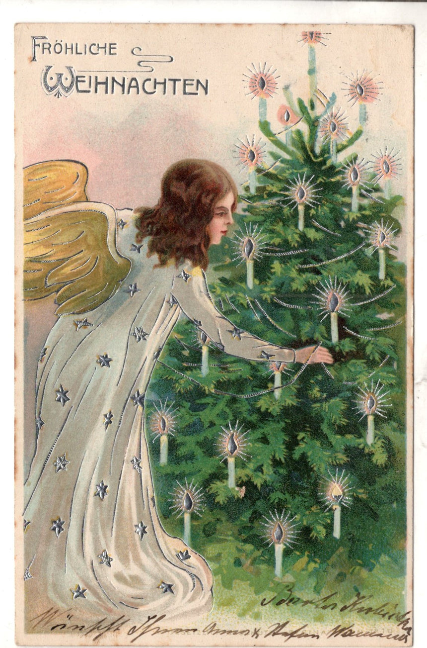 Cartolina Buon Natale / anno. Frohe Weihnachten / Neues Jahr. Merry Christmas & Happy New Year | Collezionissimo