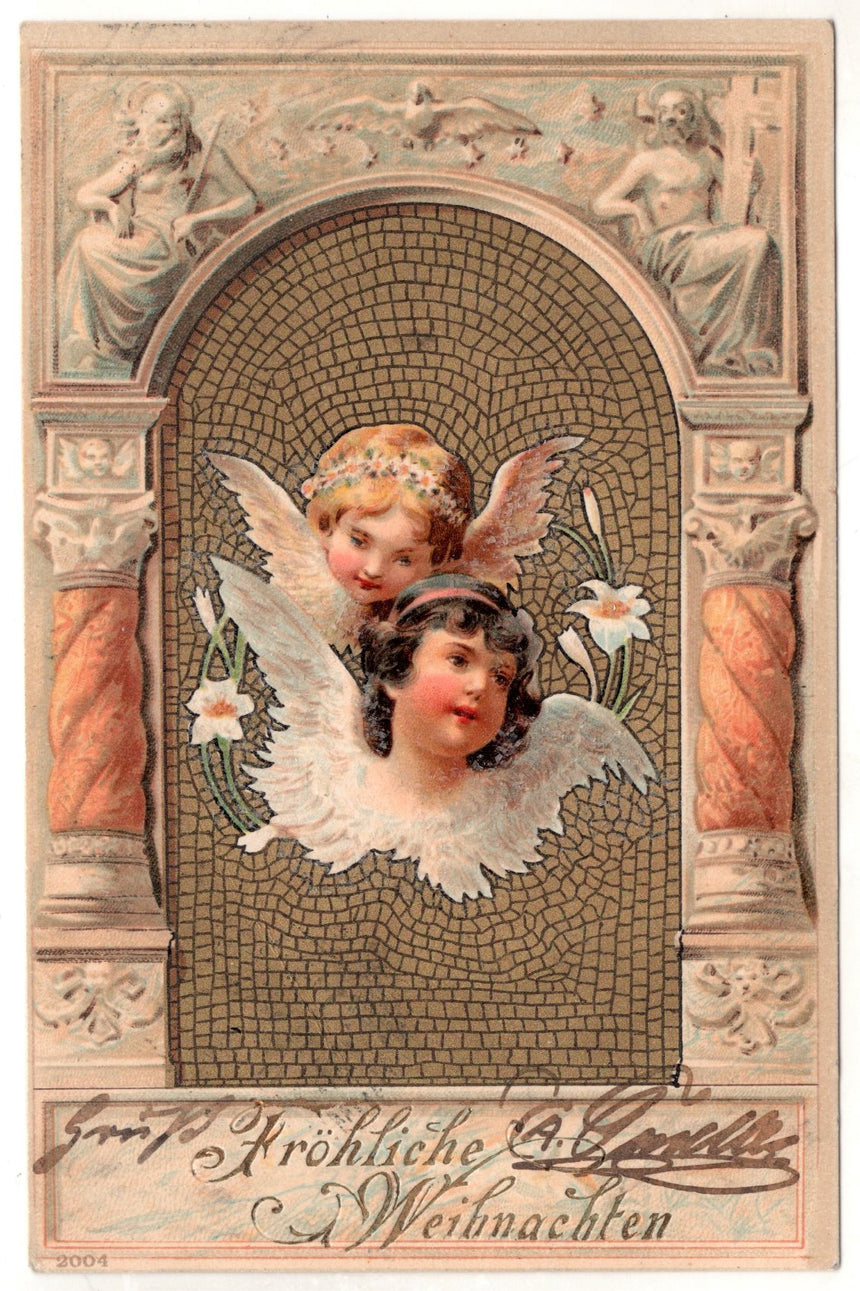 Cartolina Buon Natale / anno. Frohe Weihnachten / Neues Jahr. Merry Christmas & Happy New Year | Collezionissimo