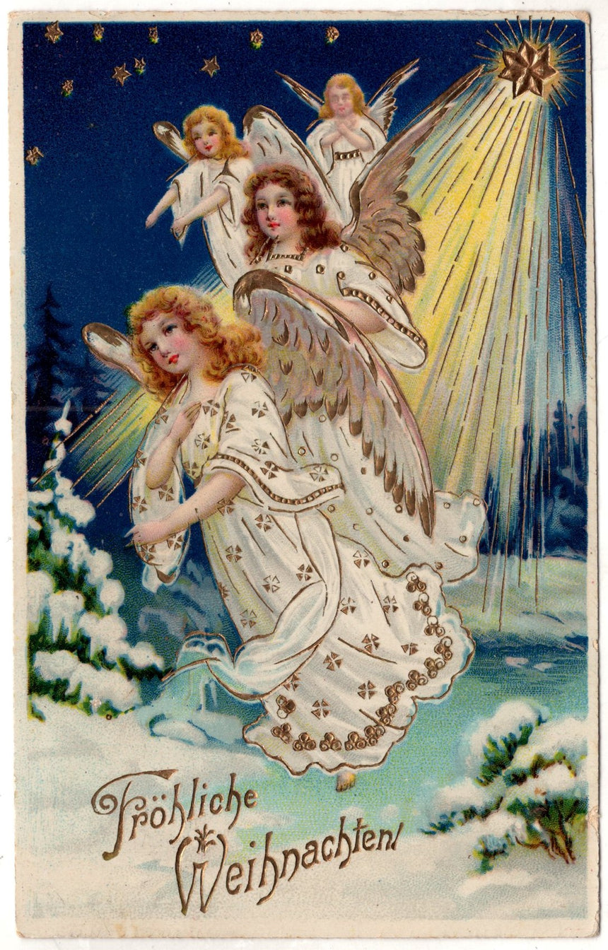 Cartolina Buon Natale / anno. Frohe Weihnachten / Neues Jahr. Merry Christmas & Happy New Year | Collezionissimo