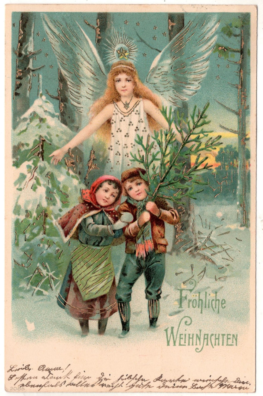 Cartolina Buon Natale / anno. Frohe Weihnachten / Neues Jahr. Merry Christmas & Happy New Year | Collezionissimo