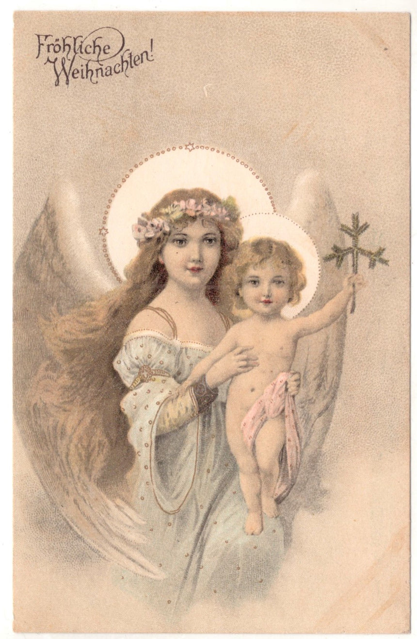 Cartolina Buon Natale / anno. Frohe Weihnachten / Neues Jahr. Merry Christmas & Happy New Year | Collezionissimo