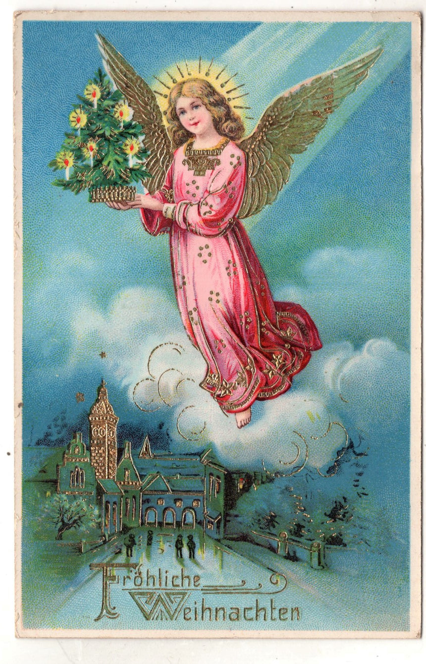 Cartolina Buon Natale / anno. Frohe Weihnachten / Neues Jahr. Merry Christmas & Happy New Year | Collezionissimo