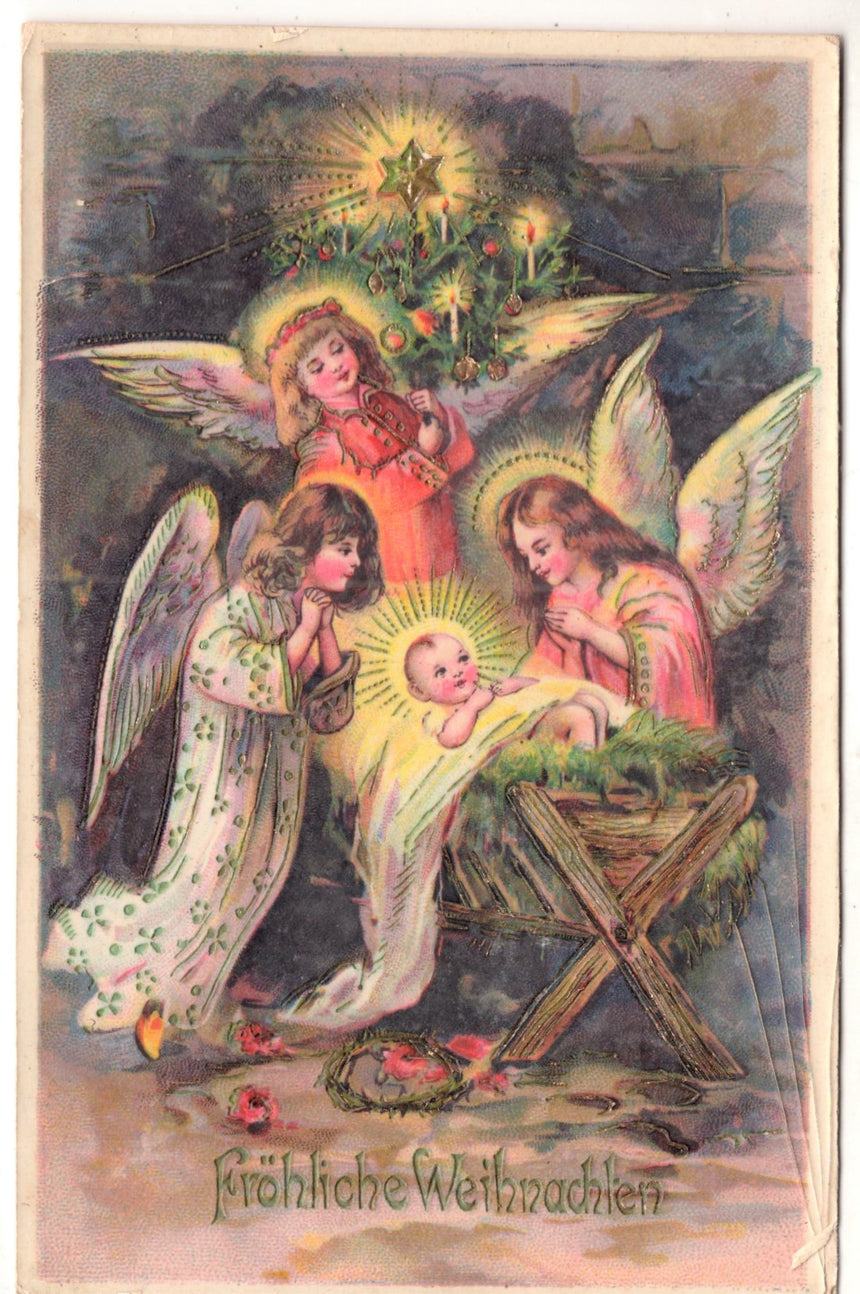 Cartolina Buon Natale / anno. Frohe Weihnachten / Neues Jahr. Merry Christmas & Happy New Year | Collezionissimo