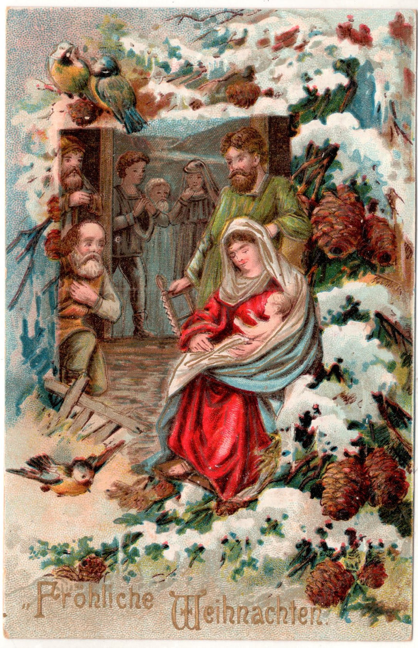 Cartolina Buon Natale / anno. Frohe Weihnachten / Neues Jahr. Merry Christmas & Happy New Year | Collezionissimo