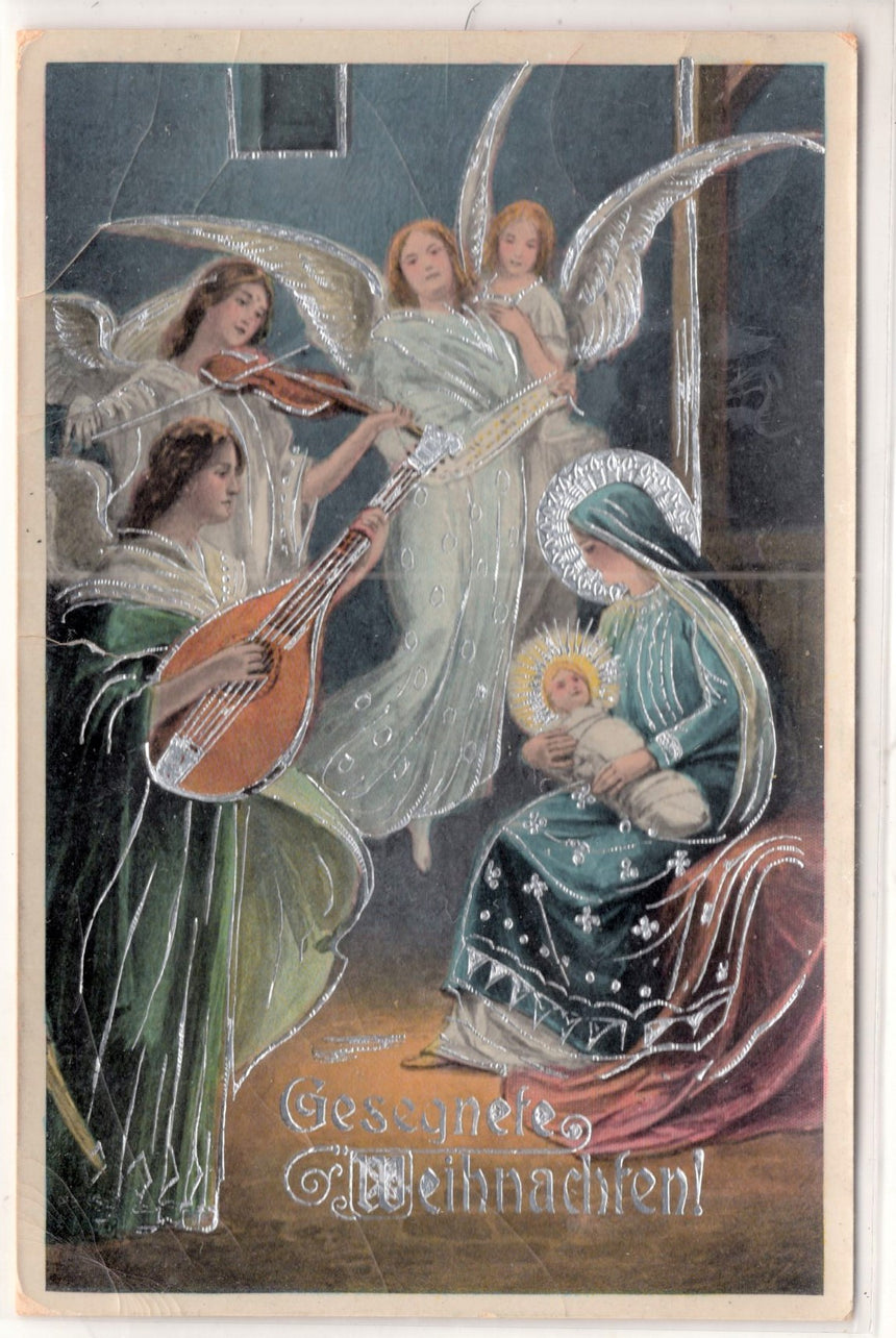 Cartolina Buon Natale / anno. Frohe Weihnachten / Neues Jahr. Merry Christmas & Happy New Year | Collezionissimo