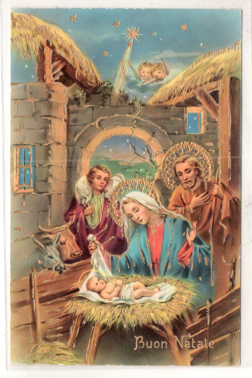 Cartolina Buon Natale / anno. Frohe Weihnachten / Neues Jahr. Merry Christmas & Happy New Year | Collezionissimo