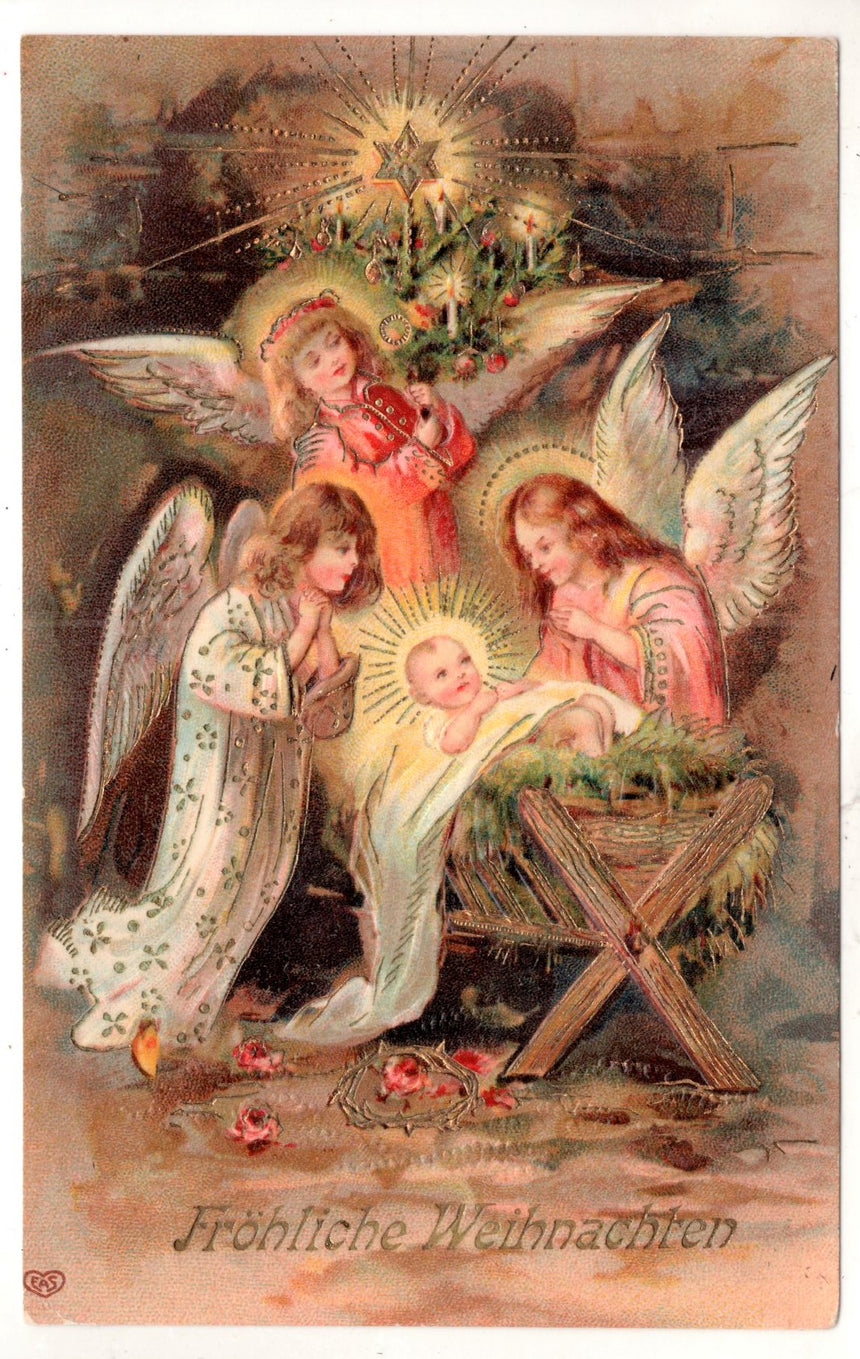 Cartolina Buon Natale / anno. Frohe Weihnachten / Neues Jahr. Merry Christmas & Happy New Year | Collezionissimo