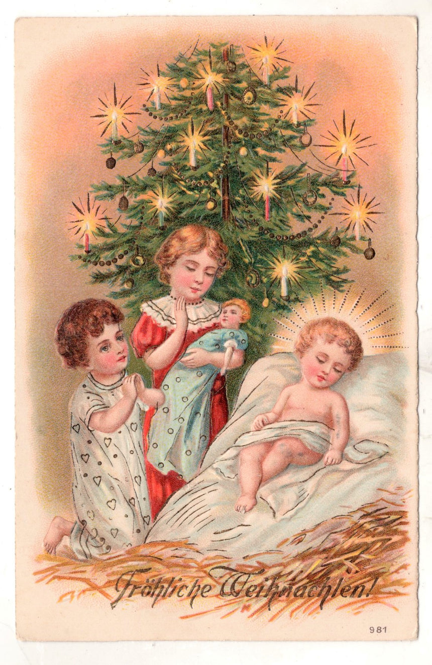 Cartolina Buon Natale / anno. Frohe Weihnachten / Neues Jahr. Merry Christmas & Happy New Year | Collezionissimo