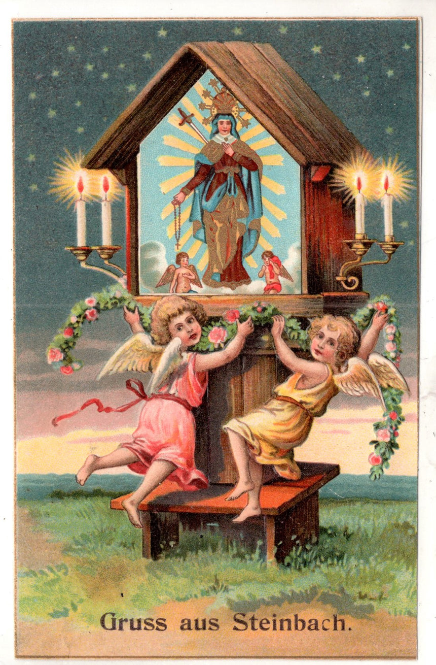 Cartolina Buon Natale / anno. Frohe Weihnachten / Neues Jahr. Merry Christmas & Happy New Year | Collezionissimo