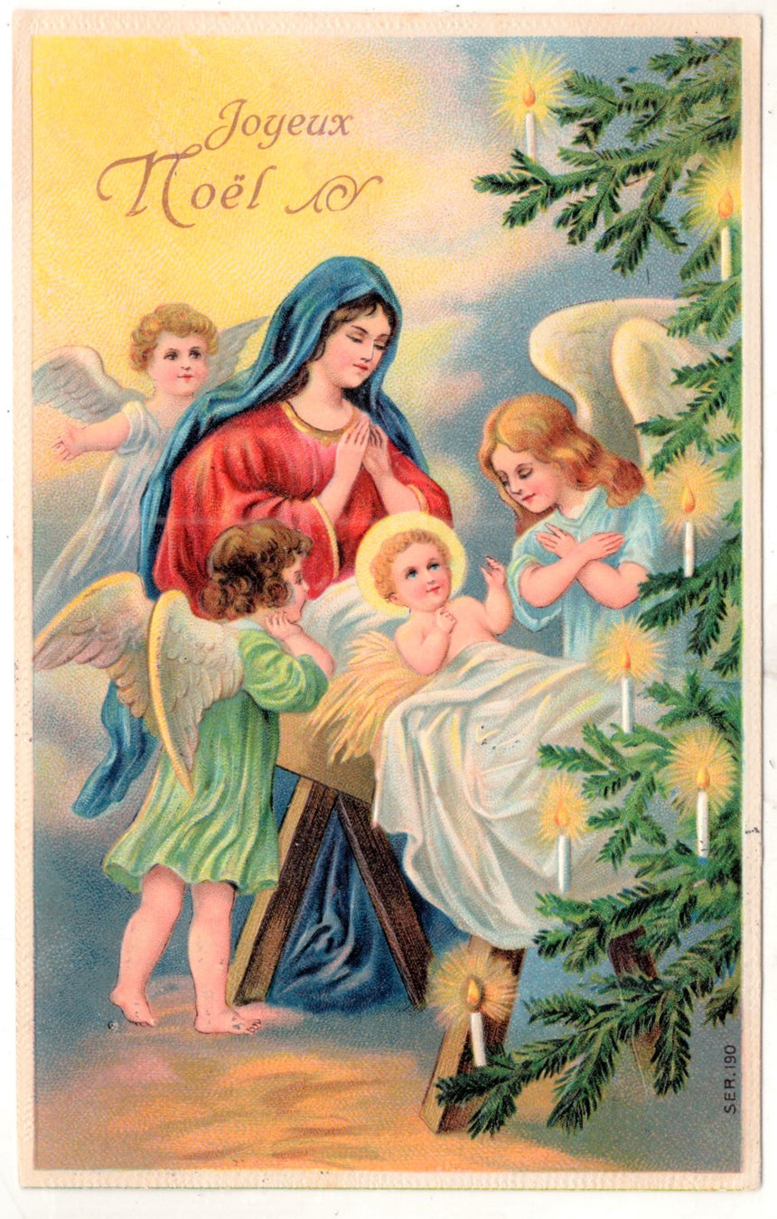 Cartolina Buon Natale / anno. Frohe Weihnachten / Neues Jahr. Merry Christmas & Happy New Year | Collezionissimo