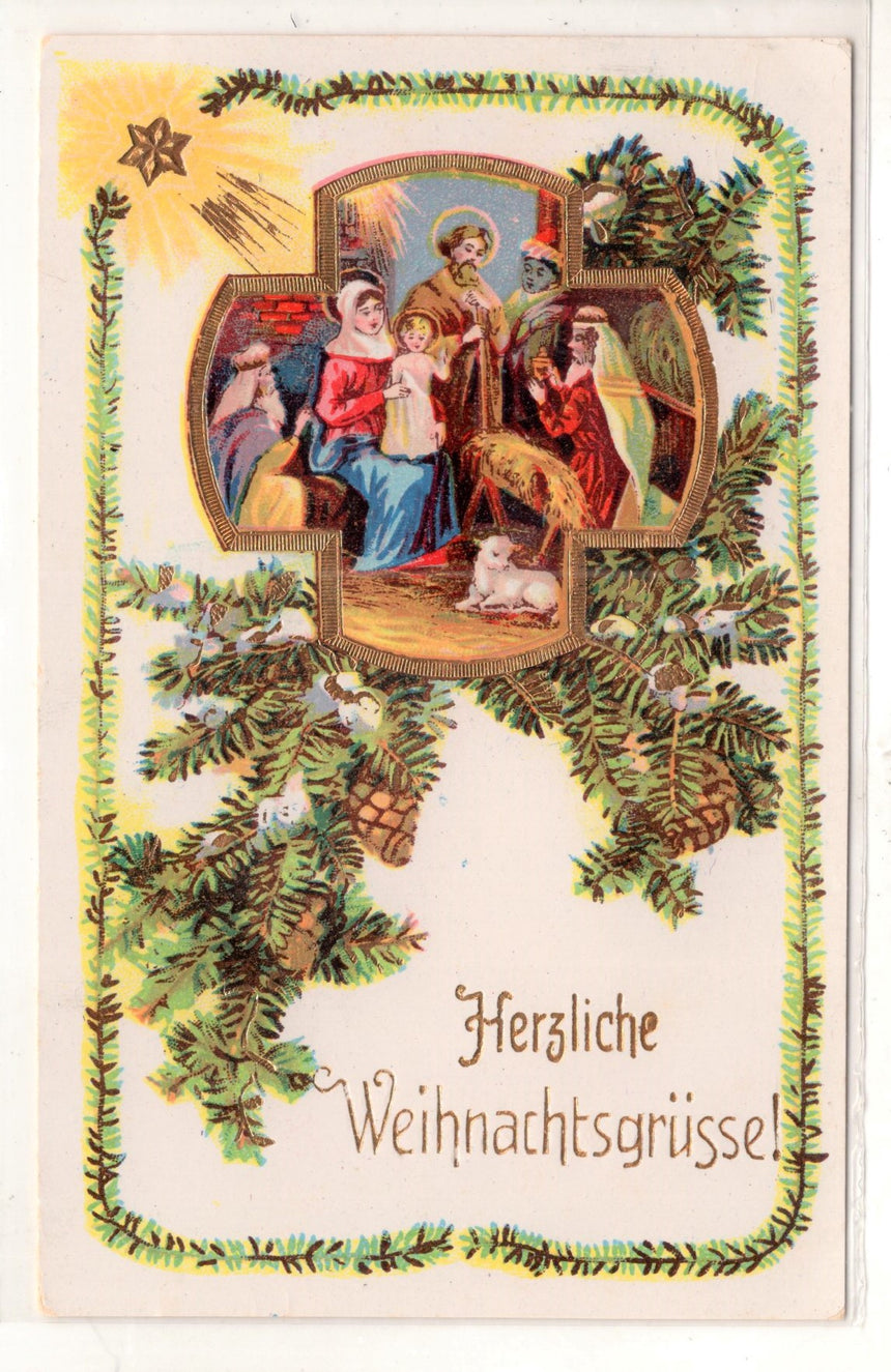 Cartolina Buon Natale / anno. Frohe Weihnachten / Neues Jahr. Merry Christmas & Happy New Year | Collezionissimo