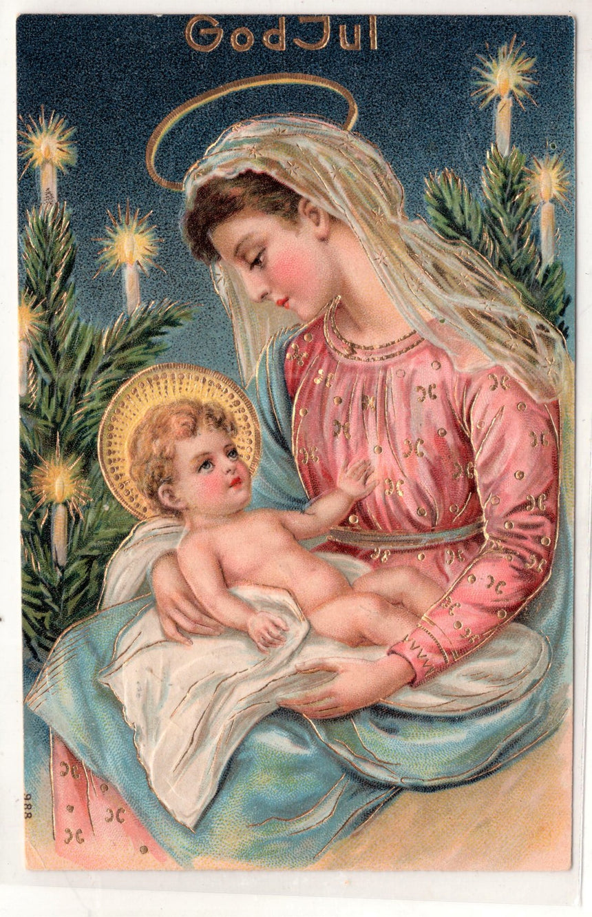 Cartolina Buon Natale / anno. Frohe Weihnachten / Neues Jahr. Merry Christmas & Happy New Year | Collezionissimo