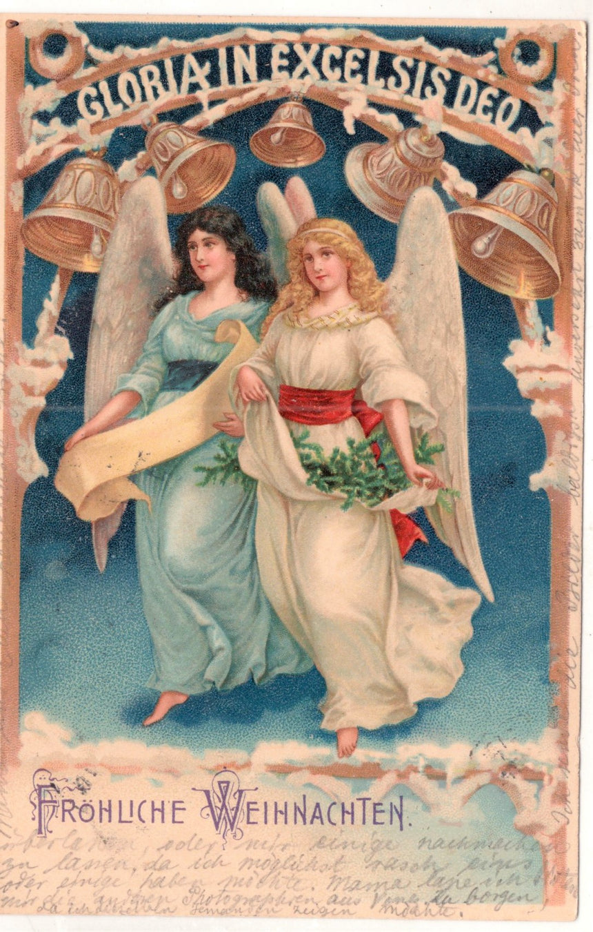 Cartolina Buon Natale / anno. Frohe Weihnachten / Neues Jahr. Merry Christmas & Happy New Year | Collezionissimo