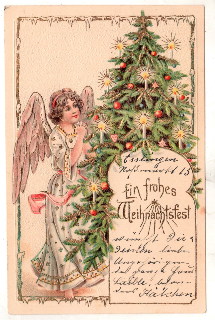 Cartolina Buon Natale / anno. Frohe Weihnachten / Neues Jahr. Merry Christmas & Happy New Year | Collezionissimo