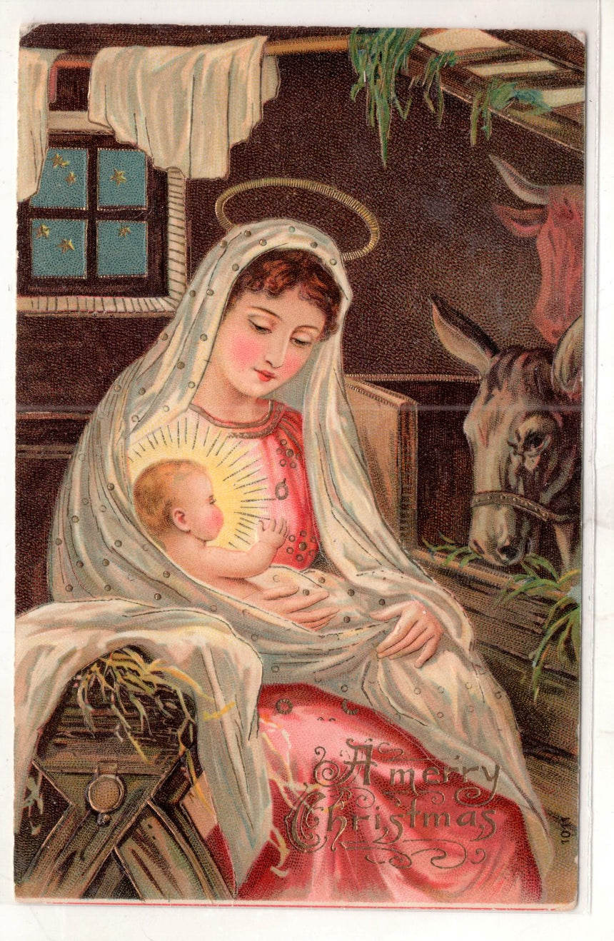 Cartolina Buon Natale / anno. Frohe Weihnachten / Neues Jahr. Merry Christmas & Happy New Year | Collezionissimo