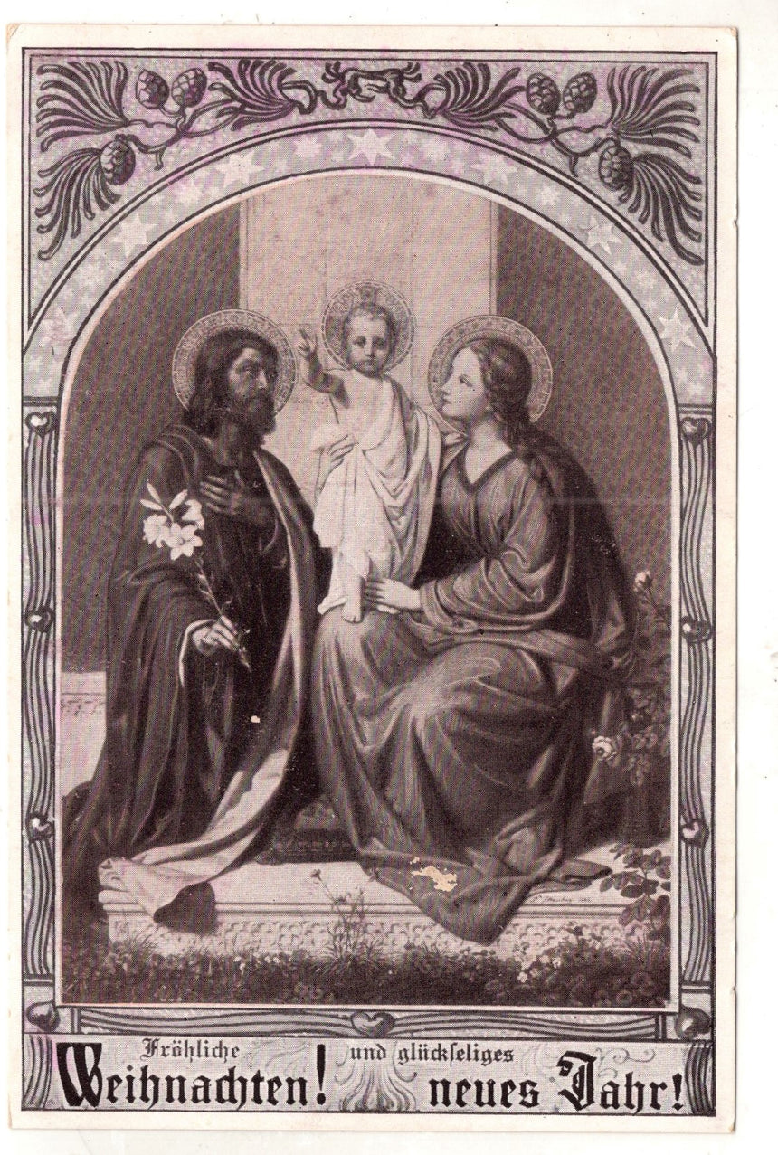 Cartolina Buon Natale / anno. Frohe Weihnachten / Neues Jahr. Merry Christmas & Happy New Year | Collezionissimo