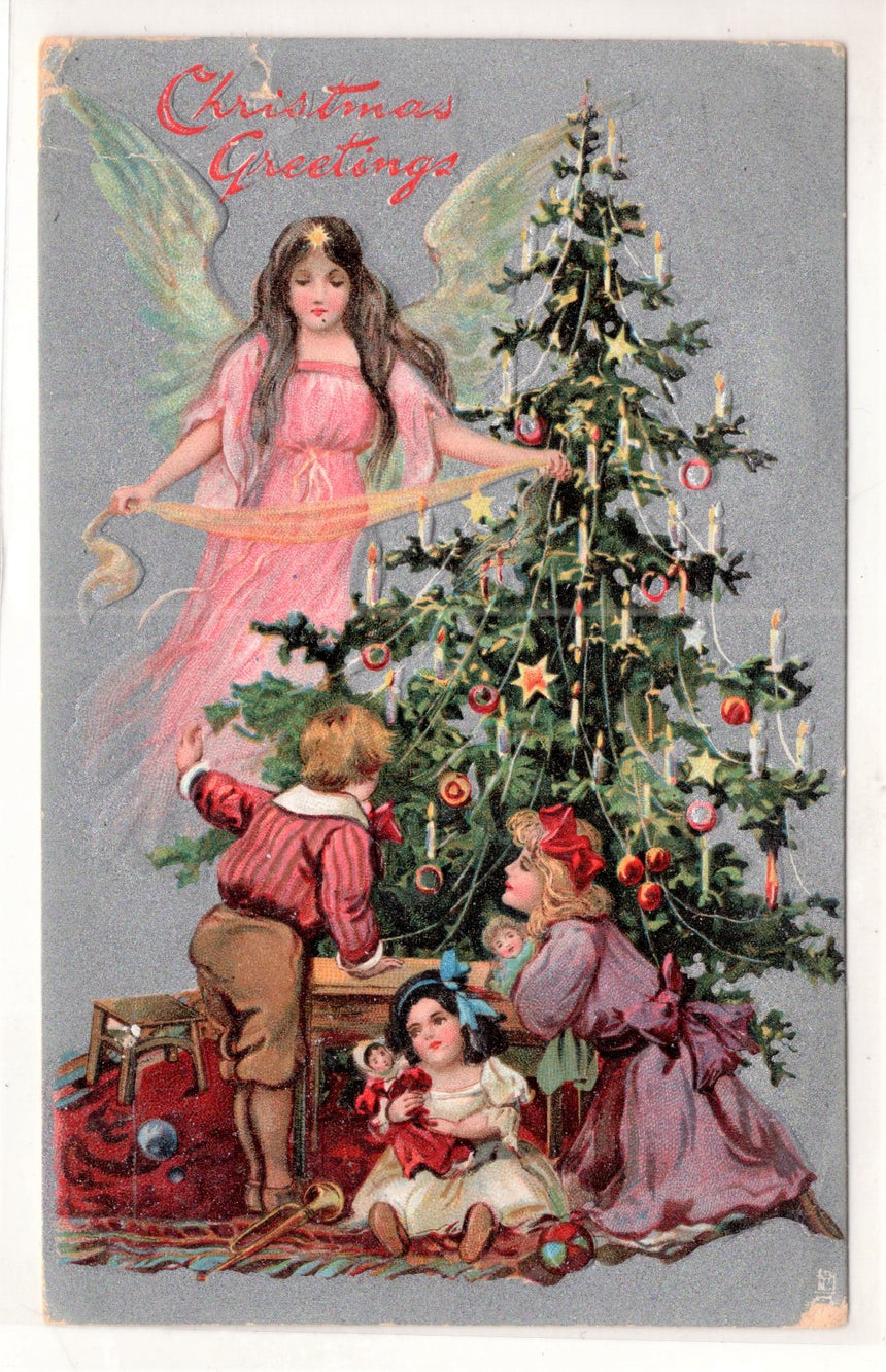 Cartolina Buon Natale / anno. Frohe Weihnachten / Neues Jahr. Merry Christmas & Happy New Year | Collezionissimo