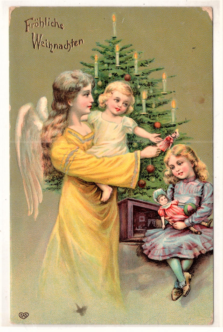 Cartolina Buon Natale / anno. Frohe Weihnachten / Neues Jahr. Merry Christmas & Happy New Year | Collezionissimo