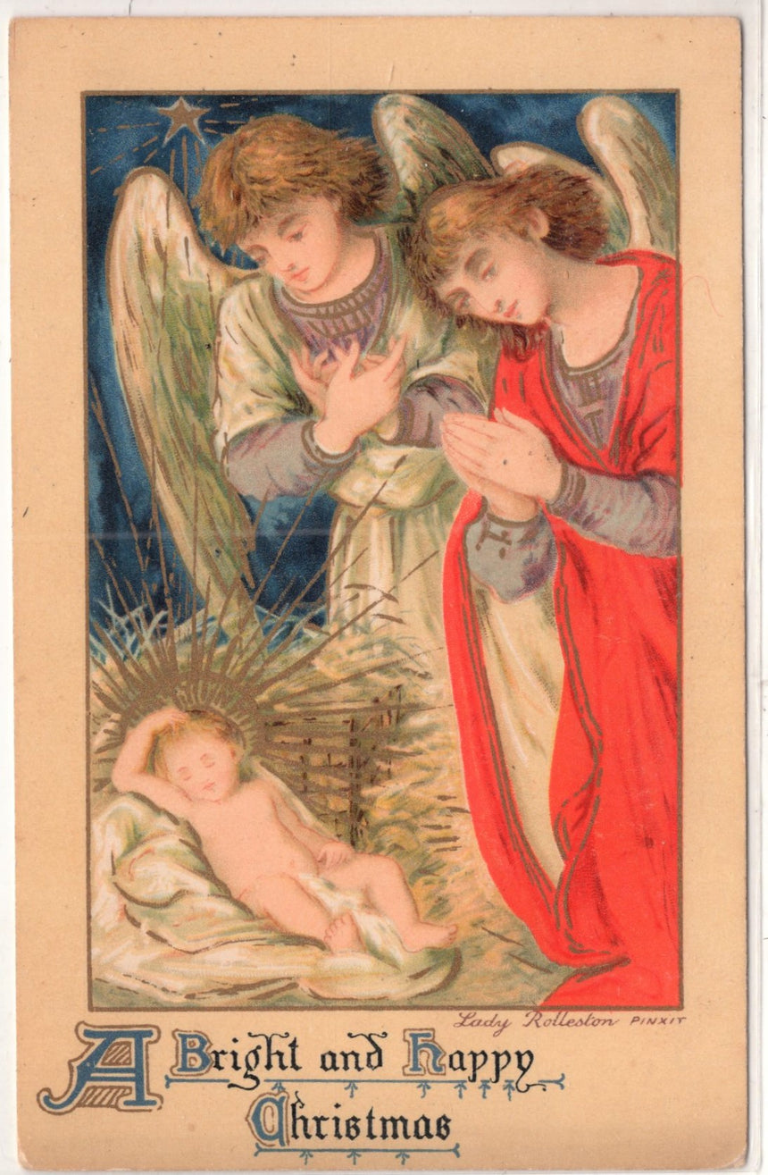 Cartolina Buon Natale / anno. Frohe Weihnachten / Neues Jahr. Merry Christmas & Happy New Year | Collezionissimo