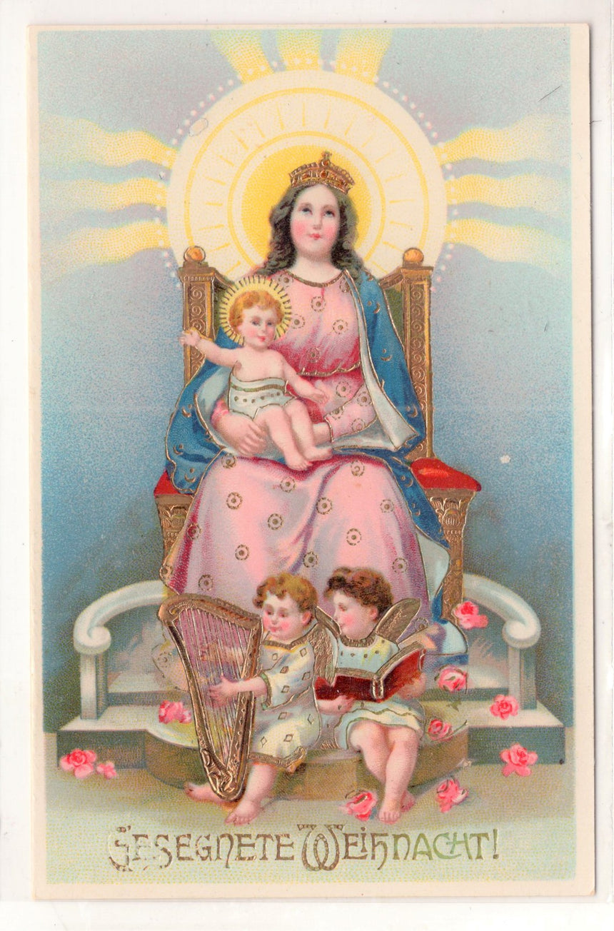 Cartolina Buon Natale / anno. Frohe Weihnachten / Neues Jahr. Merry Christmas & Happy New Year | Collezionissimo