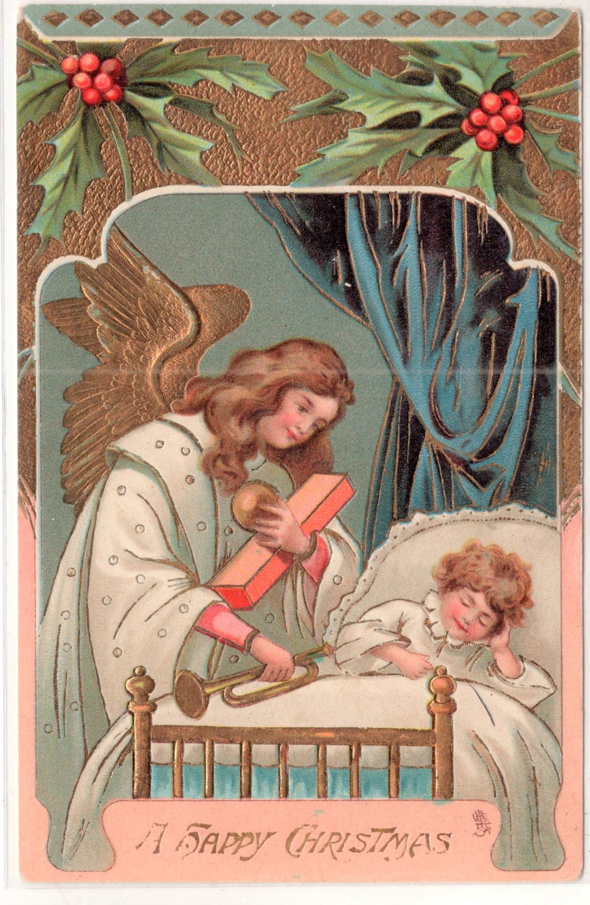 Cartolina Buon Natale / anno. Frohe Weihnachten / Neues Jahr. Merry Christmas & Happy New Year | Collezionissimo