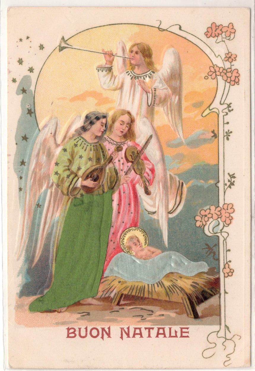 Cartolina Buon Natale / anno. Frohe Weihnachten / Neues Jahr. Merry Christmas & Happy New Year | Collezionissimo