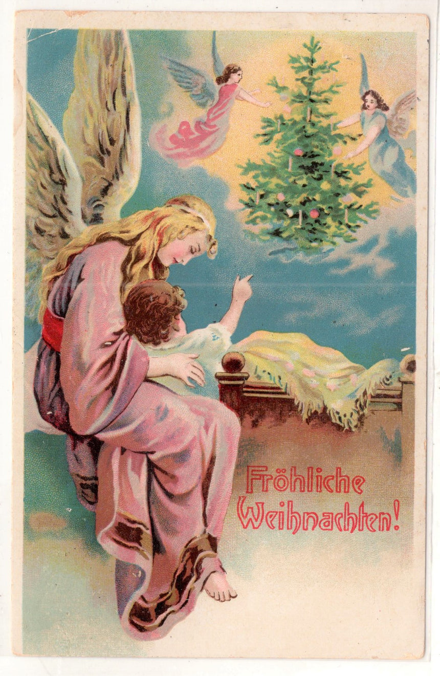 Cartolina Buon Natale / anno. Frohe Weihnachten / Neues Jahr. Merry Christmas & Happy New Year | Collezionissimo