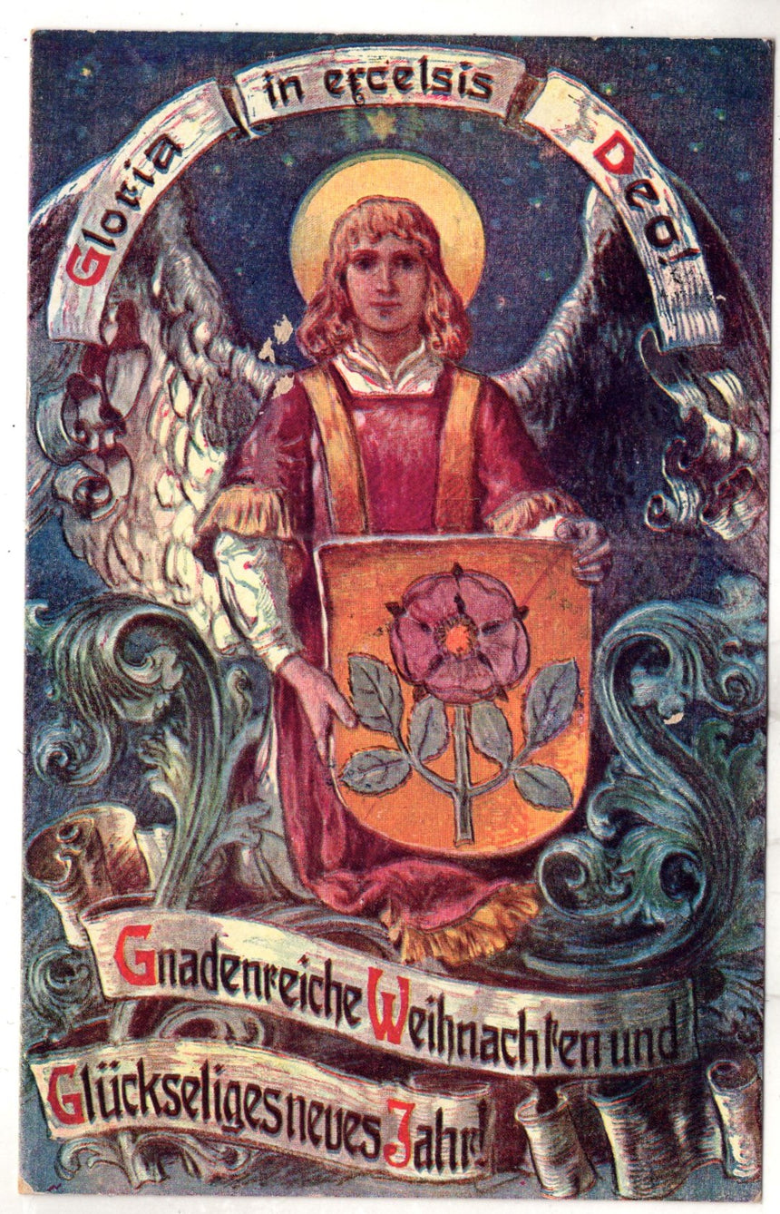 Cartolina Buon Natale / anno. Frohe Weihnachten / Neues Jahr. Merry Christmas & Happy New Year | Collezionissimo