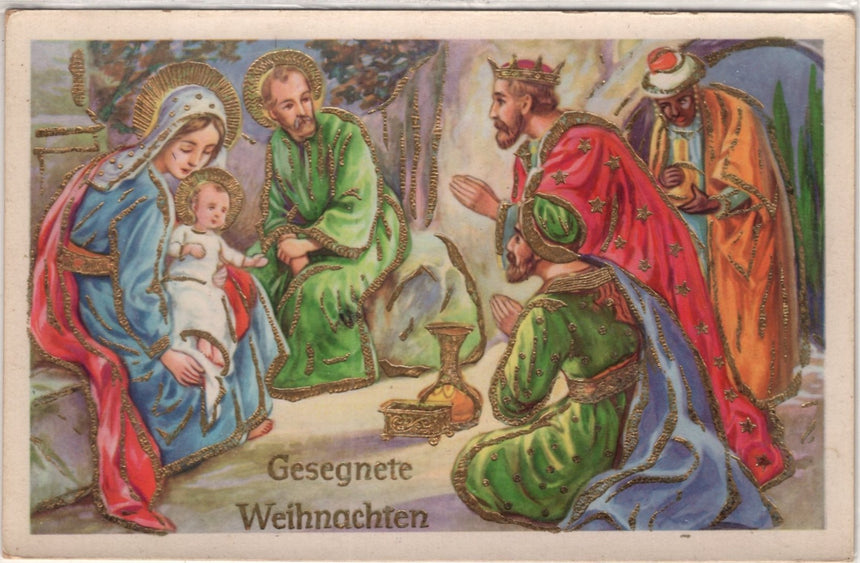 Cartolina Buon Natale / anno. Frohe Weihnachten / Neues Jahr. Merry Christmas & Happy New Year | Collezionissimo