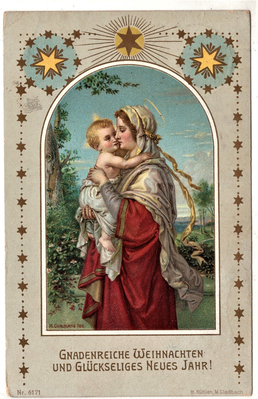 Cartolina Gesù. Madonna. San Giuseppe. Sacra Famiglia. Santi. | Collezionissimo