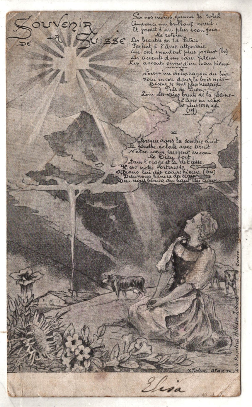 Cartolina Gesù. Madonna. San Giuseppe. Sacra Famiglia. Santi. | Collezionissimo