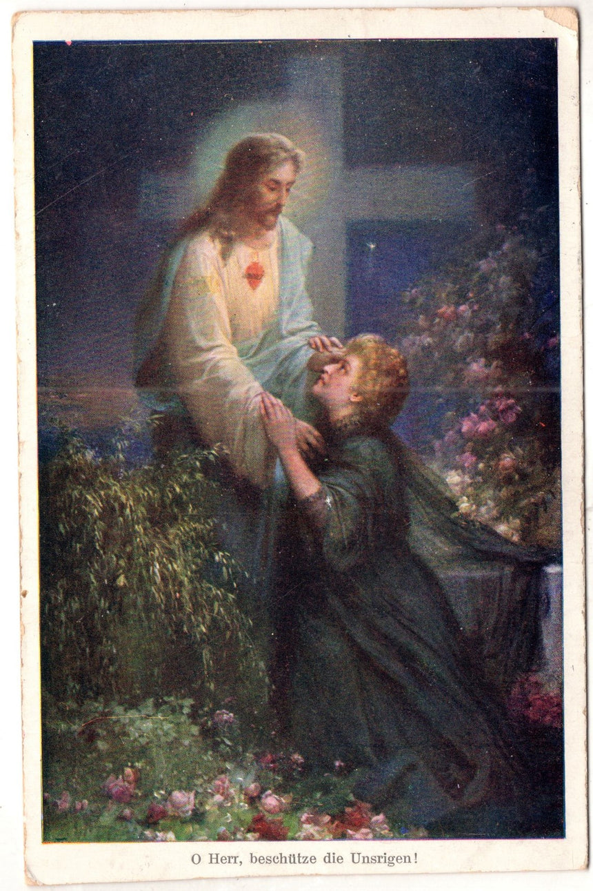 Cartolina Gesù. Madonna. San Giuseppe. Sacra Famiglia. Santi. | Collezionissimo