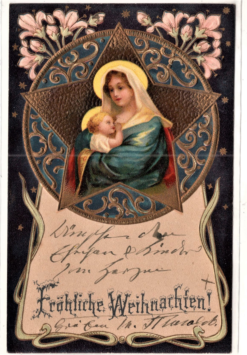 Cartolina Gesù. Madonna. San Giuseppe. Sacra Famiglia. Santi. | Collezionissimo