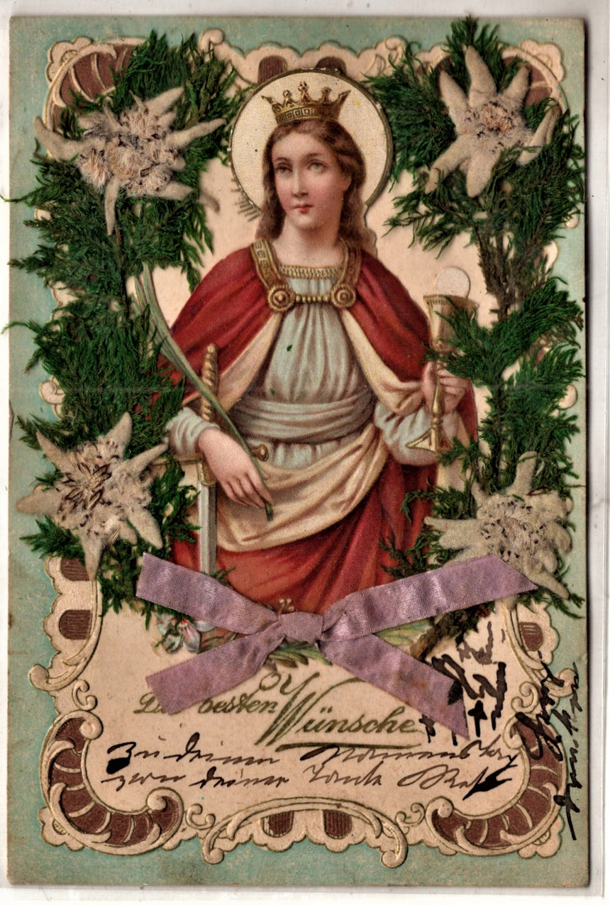 Cartolina Gesù. Madonna. San Giuseppe. Sacra Famiglia. Santi. | Collezionissimo