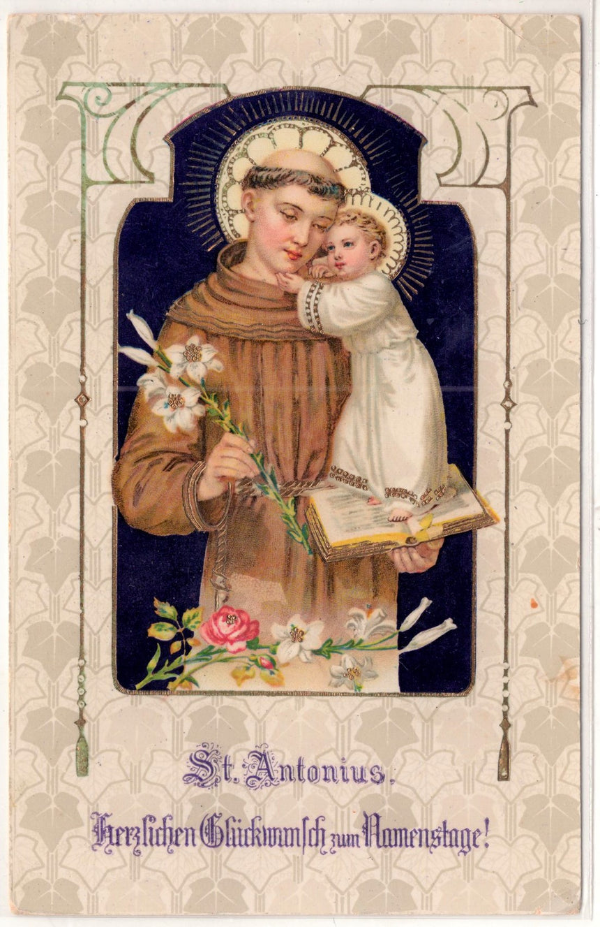 Cartolina Gesù. Madonna. San Giuseppe. Sacra Famiglia. Santi. | Collezionissimo