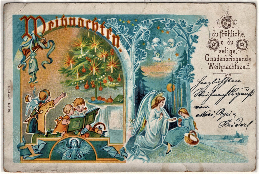 Cartolina Gesù. Madonna. San Giuseppe. Sacra Famiglia. Santi. | Collezionissimo