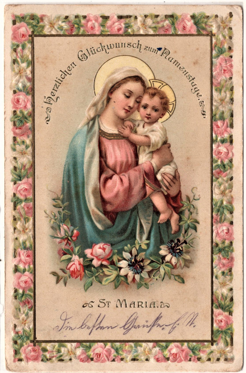 Cartolina Gesù. Madonna. San Giuseppe. Sacra Famiglia. Santi. | Collezionissimo