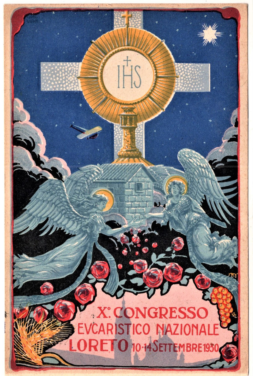 Cartolina Gesù. Madonna. San Giuseppe. Sacra Famiglia. Santi. Loreto | Collezionissimo