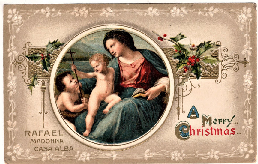 Cartolina Gesù. Madonna. San Giuseppe. Sacra Famiglia. Santi. Elisabeth | Collezionissimo