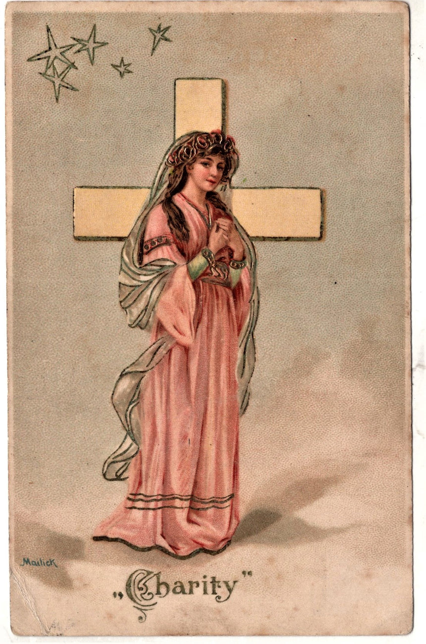 Cartolina Gesù. Madonna. San Giuseppe. Sacra Famiglia. Santi. | Collezionissimo