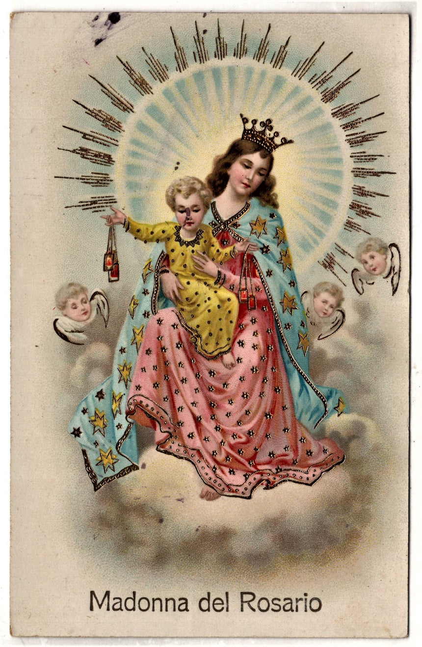 Cartolina Gesù. Madonna. San Giuseppe. Sacra Famiglia. Santi. | Collezionissimo