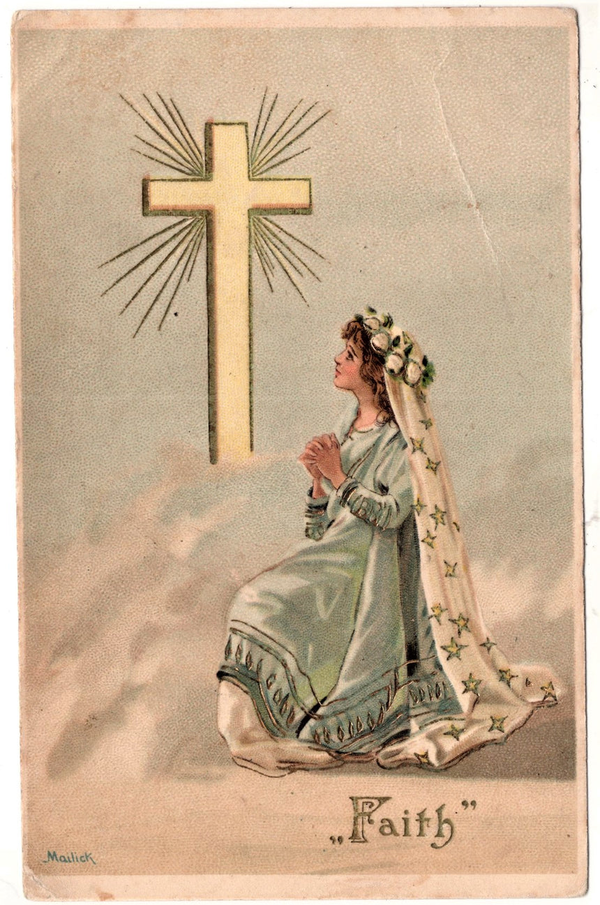 Cartolina Gesù. Madonna. San Giuseppe. Sacra Famiglia. Santi. | Collezionissimo