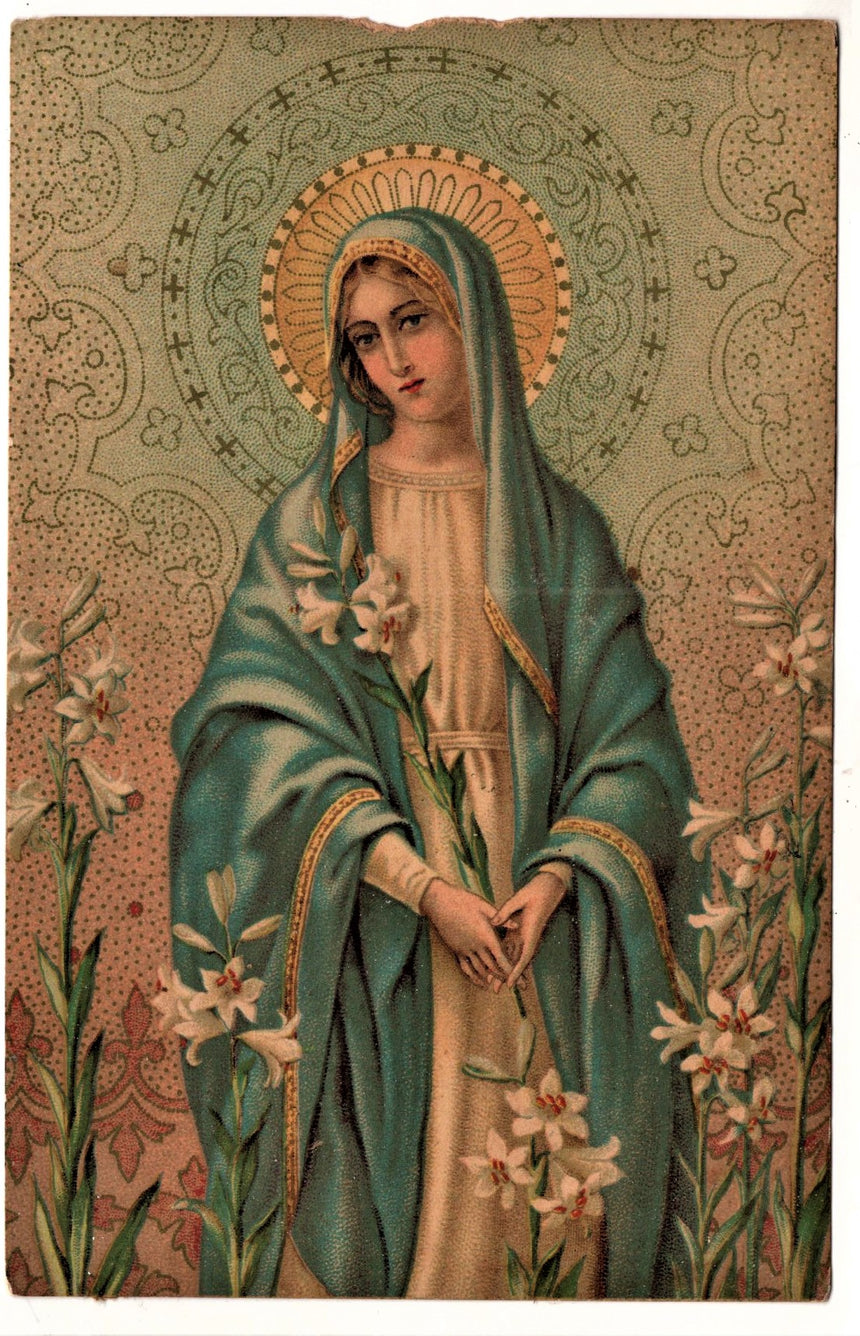 Cartolina Gesù. Madonna. San Giuseppe. Sacra Famiglia. Santi. | Collezionissimo