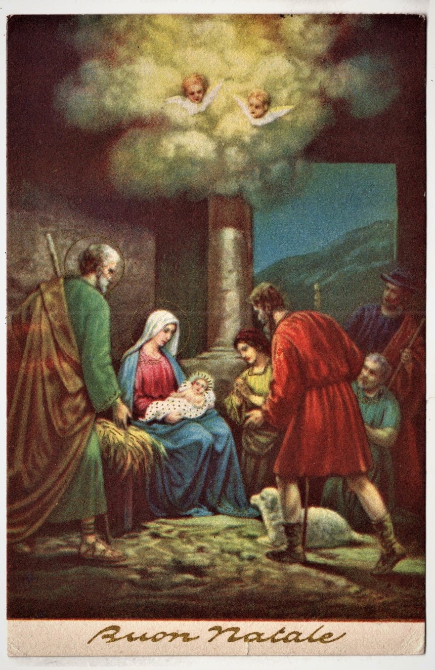 Cartolina Gesù. Madonna. San Giuseppe. Sacra Famiglia. Santi. | Collezionissimo